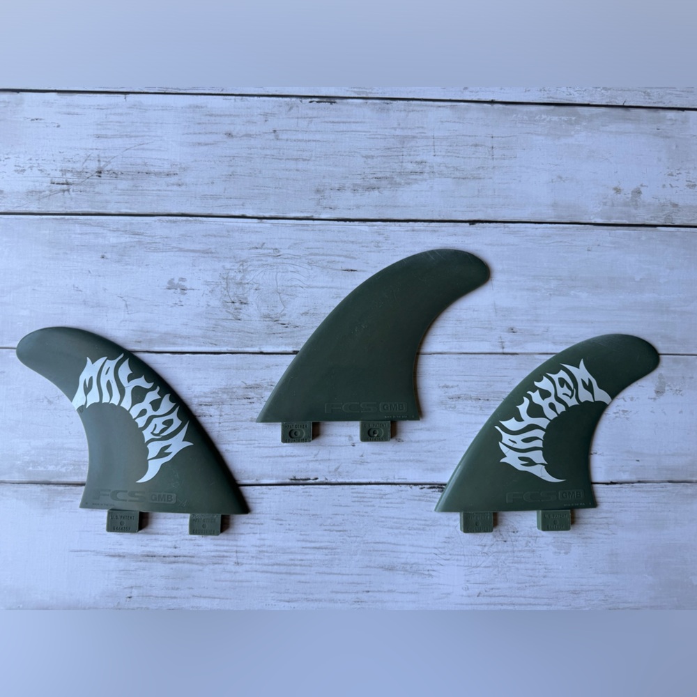 Authentic FCS GMB Mayhem Matt Biolos ...Lost Thruster Surfboard Tri Fin Set Fins